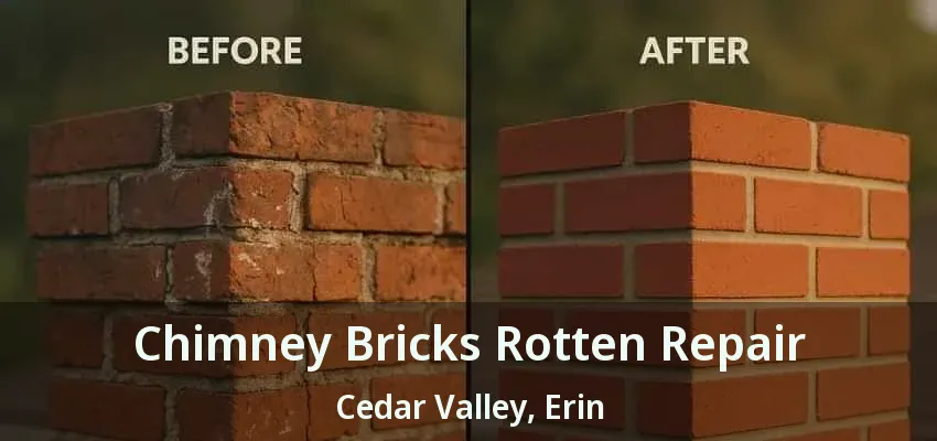 Chimney Bricks Rotten Repair Cedar Valley, Erin - ON