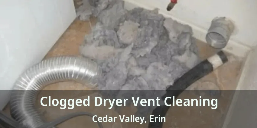 Clogged Dryer Vent Cleaning Cedar Valley, Erin - ON
