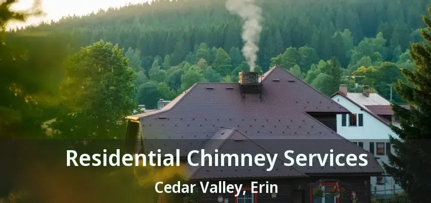 Residential Chimney Services Cedar Valley, Erin - ON